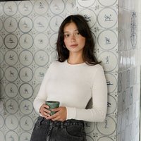 NORDLICHT Geripptes Langarmshirt Lica aus Bio-Baumwolle