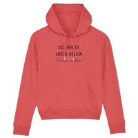 Human Family Bio Damen Sweatshirt mit Kapuze "Trekker - Peace within" aus Bio-Baumwolle