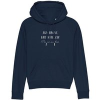 Human Family Bio Damen Sweatshirt mit Kapuze "Trekker - Peace within" aus Bio-Baumwolle