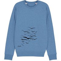 Human Family Bio Herren Sweatshirt "Practice - Free Birds" in 5 Farben aus Bio-Baumwolle