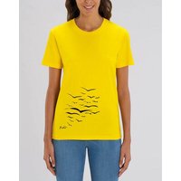 Human Family Bio Unisex T-Shirt "Create - Free Birds" in verschiedenen Farben aus Bio-Baumwolle