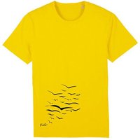 Human Family Bio Unisex T-Shirt "Create - Free Birds" in verschiedenen Farben aus Bio-Baumwolle