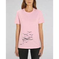 Human Family Bio Unisex T-Shirt "Create - Free Birds" in verschiedenen Farben aus Bio-Baumwolle