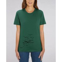 Human Family Bio Unisex T-Shirt "Create - Free Birds" in verschiedenen Farben aus Bio-Baumwolle