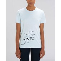 Human Family Bio Unisex T-Shirt "Create - Free Birds" in verschiedenen Farben aus Bio-Baumwolle