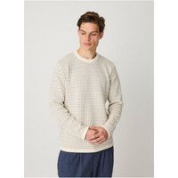 KnowledgeCotton Apparel Strickpullover Jacquard crew neck knit - Regenerative Organic Certified aus Bio-Baumwolle