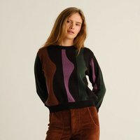 DEDICATED Damen Strickpullover Arendal Wavy Stripe