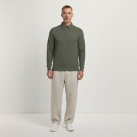 YTWOO Herren Langarm-Poloshirt
