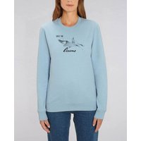 Human Family Bio Unisex Rundhals-Sweatshirt - "Switch - Save Oceans" in 3 Farben mit 85 % Bio-Baumwolle