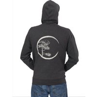 Life-Tree Organic Fairwear Hoodie Unisex Fairwear Organic Circle | Dark Heather Grey
