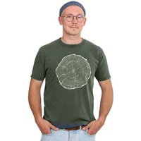 Life-Tree Organic Fairwear Shirt Men Fairwear Organic Stone BigSlice | Stone Washed Green