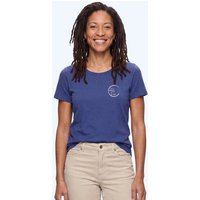 Life-Tree Organic Fairwear Shirt Women Logo Circle | Rot/Blau
