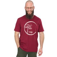 Life-Tree Organic Fairwear Shirt Men Fairwear Organic Burgundy Circle | Rot
