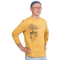 Life-Tree Organic Fairwear Longsleeve Men Fairwear Organic Shirt Faded Maple Island | Gelb