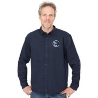 Life-Tree Organic Fairwear Fairwear Men Organic Hemd Workershirt Circle-Logo | Blau