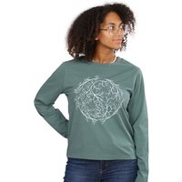 Life-Tree Organic Fairwear Longsleeve Women Fairwear Organic Bay YinYang | Grün