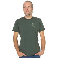 Life-Tree Organic Fairwear Shirt Men Logo Circle Stone Washed | Blau/Grün/Rot