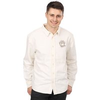 Life-Tree Organic Fairwear Fairwear Men Organic Hemd Workershirt Logo Olive | Weiß