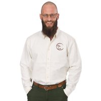 Life-Tree Organic Fairwear Fairwear Men Organic Hemd Workershirt Circle-Logo | Weiß