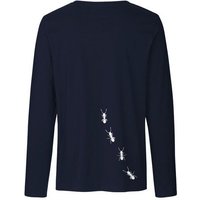 HANDGEDRUCKT "Ameisen" Männer Longsleeve Neutral