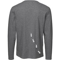 HANDGEDRUCKT "Ameisen" Männer Longsleeve Neutral
