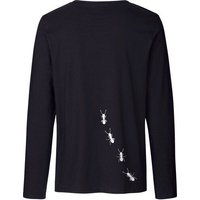HANDGEDRUCKT "Ameisen" Männer Longsleeve Neutral