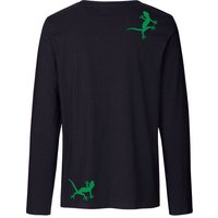 HANDGEDRUCKT "Geckos" Männer Longsleeve Neutral