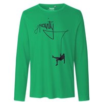 HANDGEDRUCKT "Gravity" Männer Longsleeve Neutral