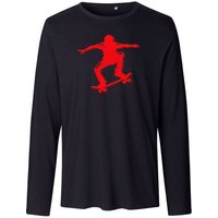 HANDGEDRUCKT "Skater" Männer Longsleeve Neutral