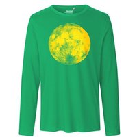 HANDGEDRUCKT "Supermond" Männer Longsleeve Neutral