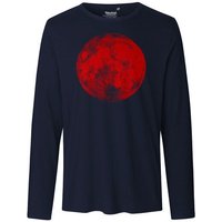 HANDGEDRUCKT "Supermond" Männer Longsleeve Neutral