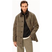 ARMEDANGELS CHECK Herren Karierter Mantel aus recyceltem Woll-Mix