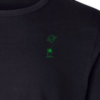 HANDGEDRUCKT "Kosmokind" Männer Longsleeve Neutral