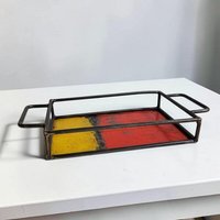 Moogoo Creative Africa Upcycling Tablett aus recycelten Ölfässern | Industrial Design Vintage