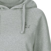 HANDGEDRUCKT "König Wuff" Frauen Hoody Neutral