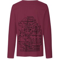 HANDGEDRUCKT "Vernetzt" Männer Longsleeve Neutral