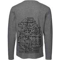 HANDGEDRUCKT "Vernetzt" Männer Longsleeve Neutral