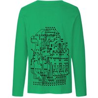 HANDGEDRUCKT "Vernetzt" Männer Longsleeve Neutral