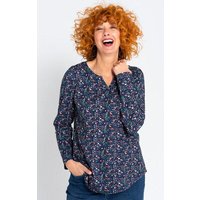 Heidekönigin Blusenshirt bedruckt - GOTS