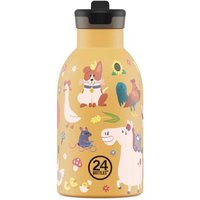 24bottles 0,33l Kids Edelstahl Thermosflasche mit Strohhalm