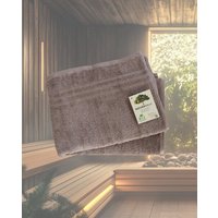 NATURAWALK Saunahandtuch | 70x200cm | 100% Bio-Baumwolle | Mauve