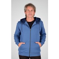 Mrs.Hippie Herren-Sweatjacke "Matthew" mit Kapuze aus Baumwolle