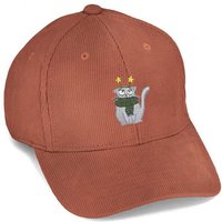 Bestickte Cord Cap – Babette die Winterkatze – LIGARTI Tiermanufaktur