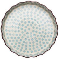TRANQUILLO Quicheform aus Steinzeug mit Muster 27 cm (POR087, POR492, POR670)