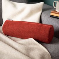 nahtur-design Nackenrolle aus Flauschloden | Wollkügelchen oder Dinkelspelz | 40 × 16 cm