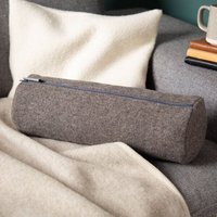 nahtur-design Nackenrolle aus Flauschloden | Wollkügelchen oder Dinkelspelz | 40 × 16 cm