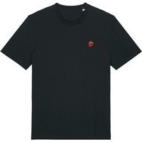 Besticktes T-Shirt – Erdbeere – LIGARTI Tiermanufaktur