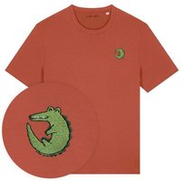Besticktes T-Shirt – Ali das Krokodil – LIGARTI Tiermanufaktur