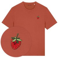 Besticktes T-Shirt – Erdbeere – LIGARTI Tiermanufaktur