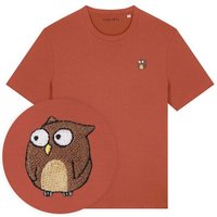 Besticktes T-Shirt – Eugen die Eule – LIGARTI Tiermanufaktur
